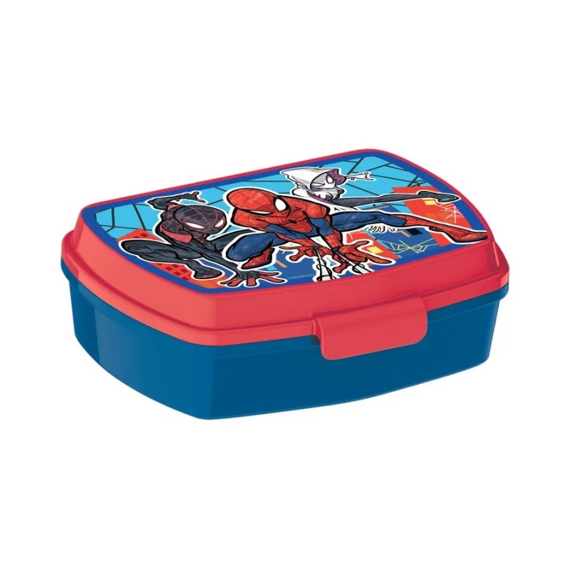 Portamerenda Spiderman 18x13x6cm Plastica BPA Free Lavabile Microonde ST83574