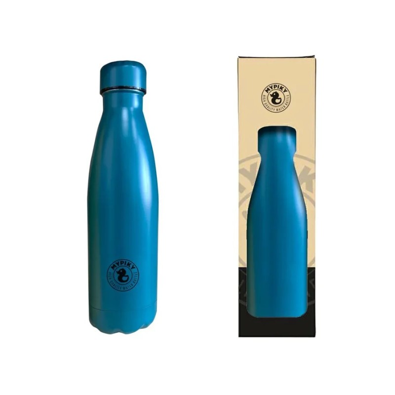 Borraccia Termica Ottanio 500ml Alluminio con Tappo a Vite e Doppia Camera MP27OT