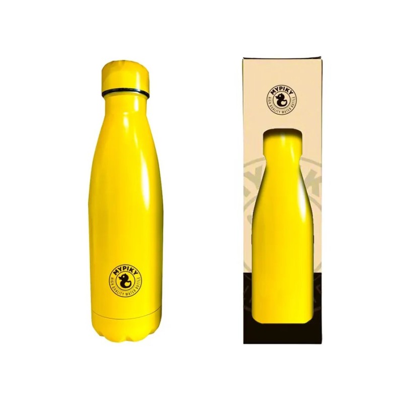 Borraccia Termica Ottanio Ggiallo Intenso Doppia Camera con Tappo a Vite 500 ML MP26GI