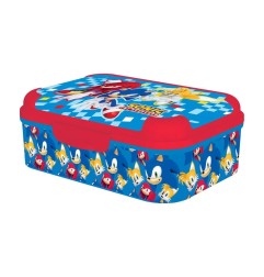 Portamerenda Deluxe Sonic 17x13.5x6.2cm Plastica BPA Free Chiusura Sicura ST83443