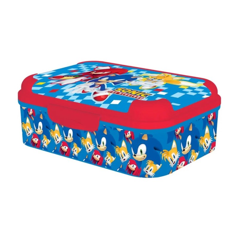 Portamerenda Deluxe Sonic 17x13.5x6.2cm Plastica BPA Free Chiusura Sicura ST83443