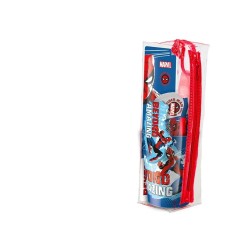 Set Igiene Orale Spider-Man 3 Pezzi Dentifricio 75ml Spazzolino Morbido Bicchiere Pochette RBPO197