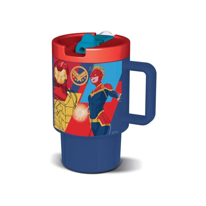 Tazza Avengers 530ml Polipropilene BPA Free con Manico e Beccuccio ST80156