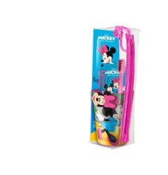 Set Igiene Orale Minnie Mouse 4 Pezzi Dentifricio 75ml Spazzolino Morbido Bicchiere Pochette RBPO012