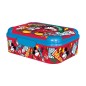 Portamerenda Deluxe Mickey All Colored 17x13.5x6.2cm Plastica BPA Free Chiusura Sicura ST81143