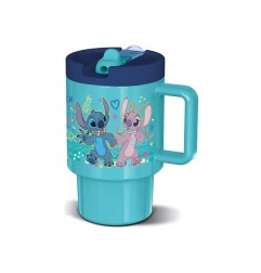 Tazza Stitch 530ml Polipropilene BPA Free con Manico e Beccuccio ST75056