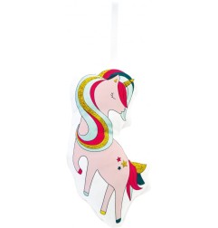 Avenue Mandrine Frinends to Paint Simone l'unicorno in cotone 24 cm con 6 colori glitter PP035C