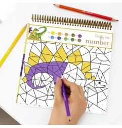 Avenue Mandarine Graffy Colora con i numeri Dinosauri 24 fogli 160g GY155C