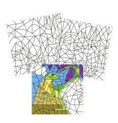 Avenue Mandarine Graffy Colora con i numeri Dinosauri 24 fogli 160g GY155C