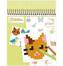 Avenue Mandarine Graffy Pixel Animali Domestici 24 fogli 250g GY131C