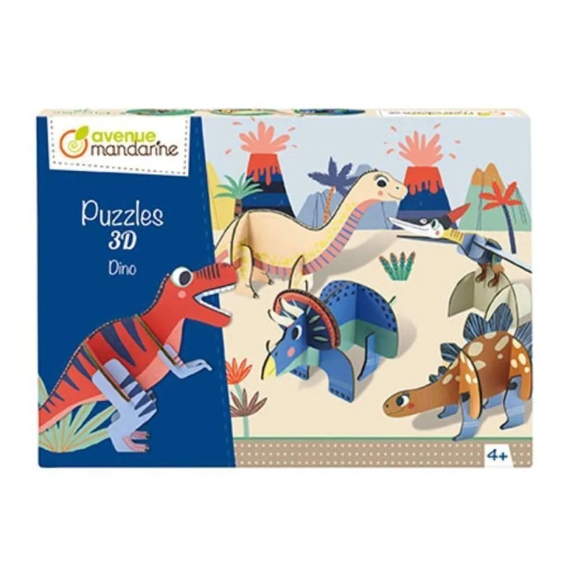 Avenue Mandarine Puzzle Circo 3D tema Dinosauri 25 pz PU016C
