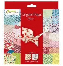 Avenue Mandarine Carta Origami tema Primavera 60 fogli 20x20 cm 70g OR505O