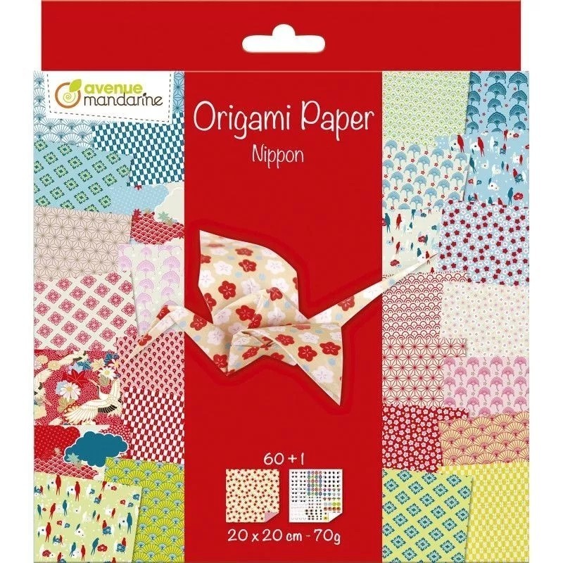 Avenue Mandarine Carta Origami tema Primavera 60 fogli 20x20 cm 70g OR505O