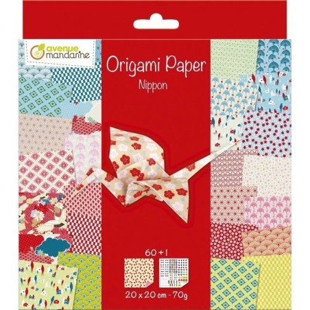 Avenue Mandarine Carta Origami tema Primavera 60 fogli 20x20 cm 70g OR505O
