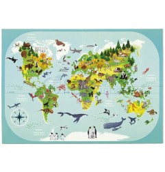 Avenue Mandarine Decalco Mania Planisfera Carta 30x42 cm KC042C