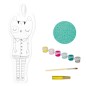 Avenue Mandarine Friends to Paint Huguette gatto cotone 24 cm con 6 vernici pennello PP033C