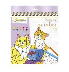 Avenue Mandarine Graffy Colora con i numeri Gatti GY156C