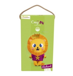 Avenue Mandarine Kit Cucito Leone in Feltro 26 cm con Ago Filo Imbottitura KC165C