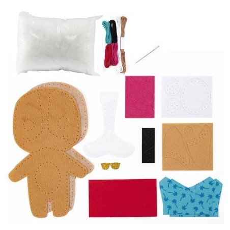 Avenue Mandarine Kit Cucito Bulldog Enzo Feltro 27 cm Ago Filo Imbottitura KC117C