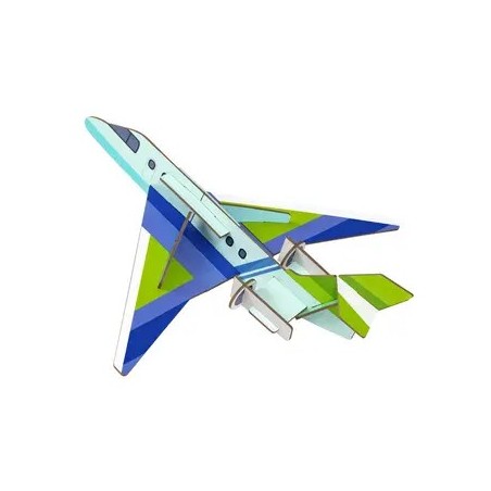 Avenue Mandarine Puzzle 3D Aeroplano Cartone 3 fogli 20x20 cm PU033C