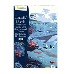 Avenue Mandarine Puzzle Educativo Marine World 100 pz formato 185 × 270 mm PU024C