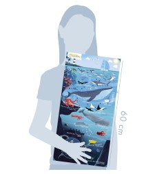 Avenue Mandarine Puzzle Educativo Marine World 100 pz formato 185 × 270 mm PU024C