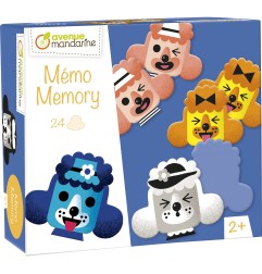 Avenue Mandarine Memory Funny Faces 24 pezzi 12 coppie testa barboncino JE527C