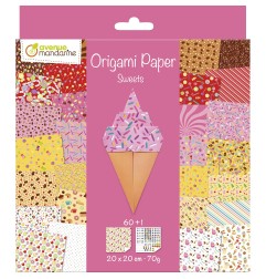 Avenue Mandarine Origami Sweets 60 fogli 20 × 20 cm grammatura 70 g/m² OR522C