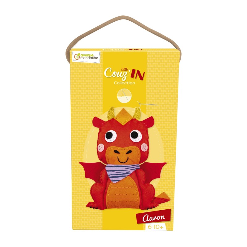 Avenue Mandarine Little Couz'IN Aaron drago kit creativo cucito 14 × 30 cm componenti in feltro KC139C