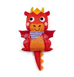 Avenue Mandarine Little Couz'IN Aaron drago kit creativo cucito 14 × 30 cm componenti in feltro KC139C