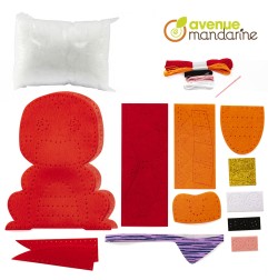 Avenue Mandarine Little Couz'IN Aaron drago kit creativo cucito 14 × 30 cm componenti in feltro KC139C