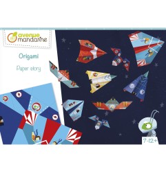 Avenue Mandarine Origami Paper Story Aeroplanini Razzi 40 fogli 15 × 15 cm KC126C