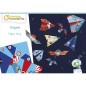 Avenue Mandarine Origami Paper Story Aeroplanini Razzi 40 fogli 15 × 15 cm KC126C