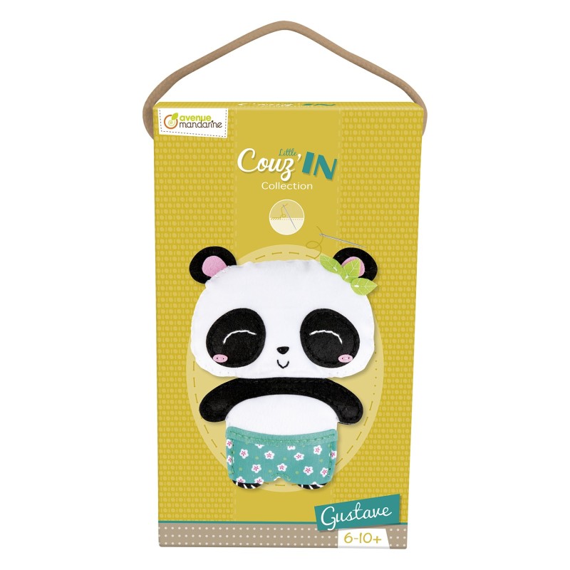 Avenue Mandarine Little Couz'IN Gustave panda kit creativo cucito feltro preforato  KC110C