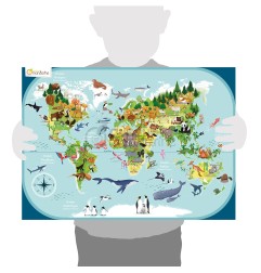 Avenue Mandarine Puzzle 3D Planisfero montaggio senza colla PU014C