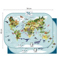 Avenue Mandarine Puzzle 3D Planisfero montaggio senza colla PU014C