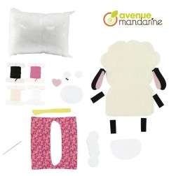 Avenue Mandarine Little Couz’IN Pecora Léontine kit cucito in feltro 52653O