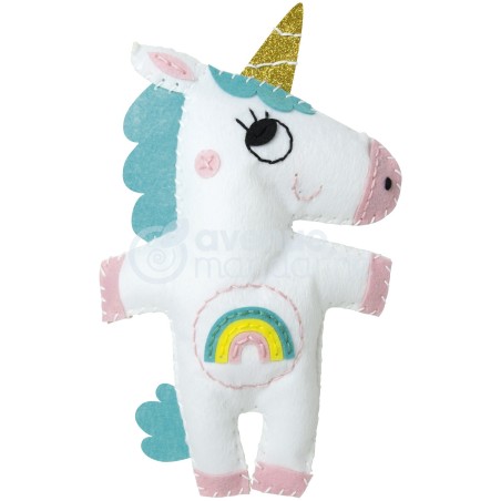 Avenue Mandarine Little Couz'In L'unicorno Alicia kit cucito in feltro KC066C