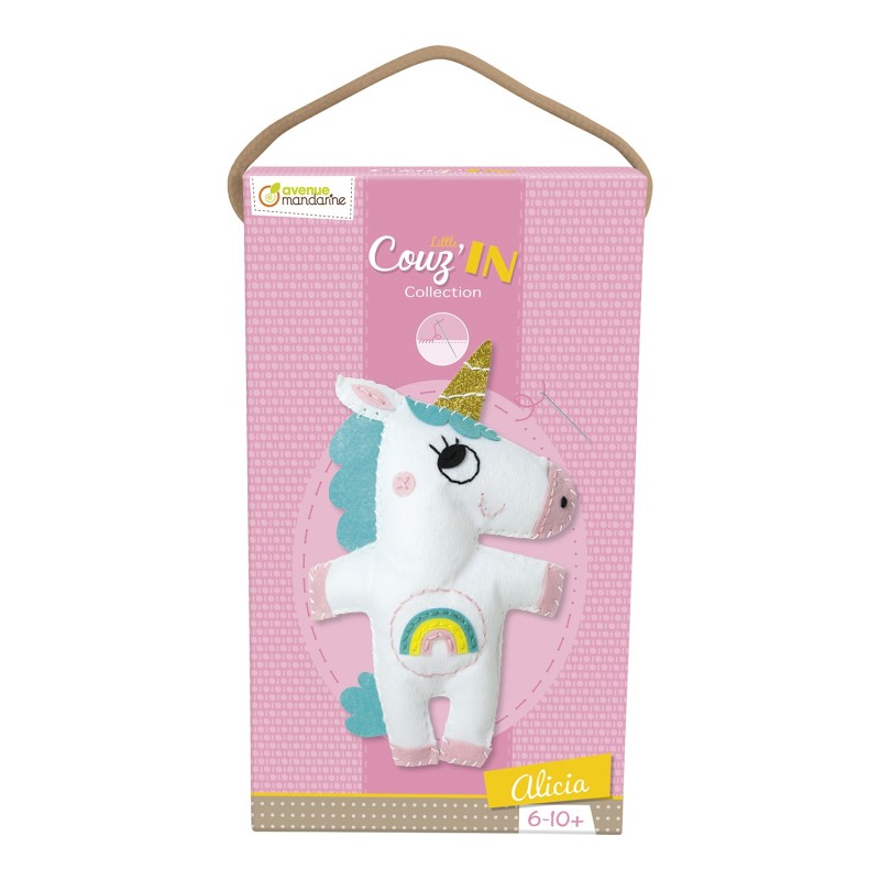 Avenue Mandarine Little Couz'In L'unicorno Alicia kit cucito in feltro KC066C