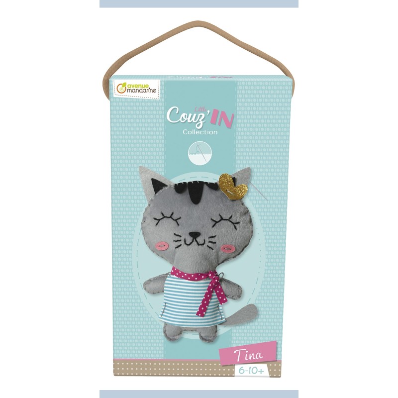 Avenue Mandarine Little Couz'In la gattina Tina kit cucito in feltro 52654O