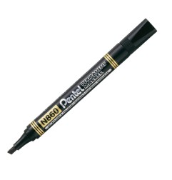Pentel N860 marker indelebile punta scalpello 2,5-7 mm nero 12pz