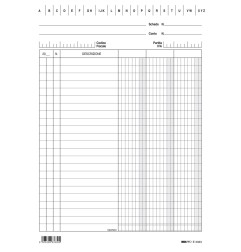 EDIPRO  100 schede 3 colonne verticale blu 21x15 cm  E3333