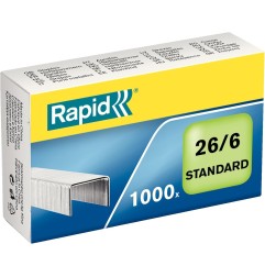 Rapid-se Punti Metallici 26/6 standard in acciaio zincato 1000 pz 24861300
