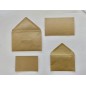 Set 100 Biglietti da Visita e 100 Buste, di colore Kraft, f.to 4 7x11cm 540K