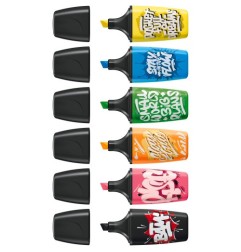 Stabilo Boss Mini by Snooze One 6 evidenziatori tascabili colori neon + nero 70/06-30