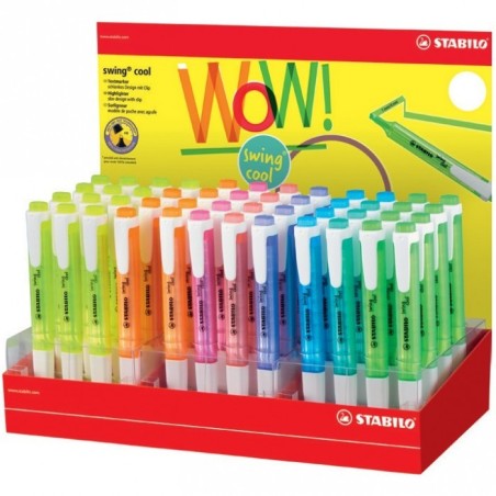 Stabilo Swing Cool Expo 48 evidenziatori punta scalpello 1–4 mm colori assortiti 275/48-1