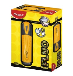 MAPED Fluo Peps Classic 12 evidenziatori inchiostro fluorescente arancione 742535