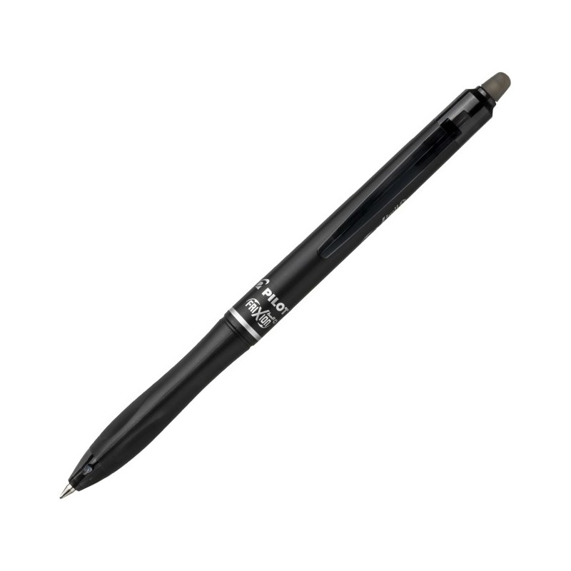 PILOT Penna Biro a sfera cancellabile FRIXION BALL+ colore Nero 0,7mm, 12pz scatto fusto nero 040339