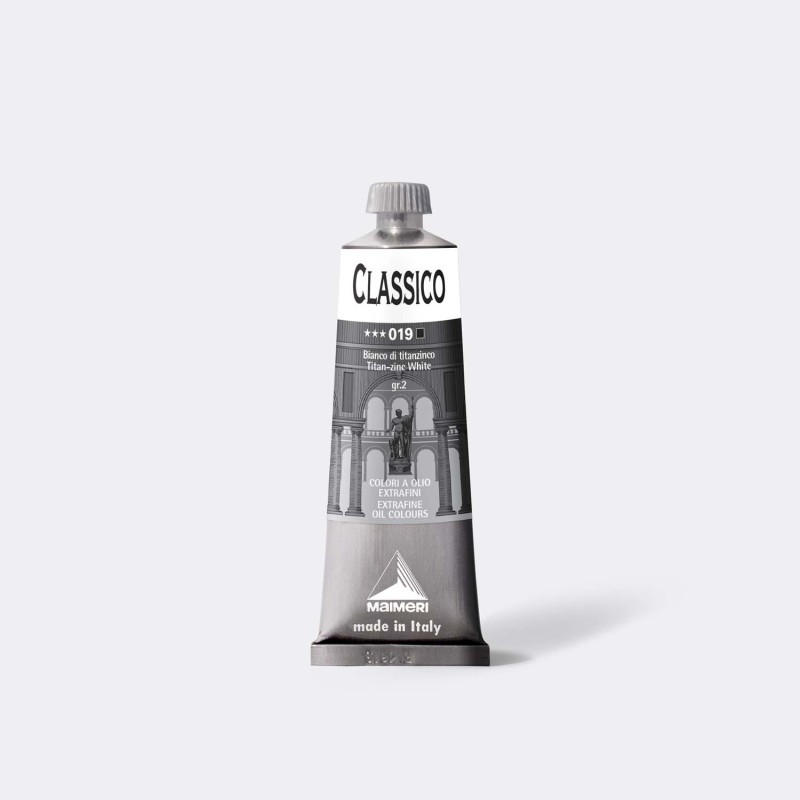 TEMPERA OLIO MAIMERI CLASSICO 60ml BIANCO DI TITANIO ZINCO M0306019