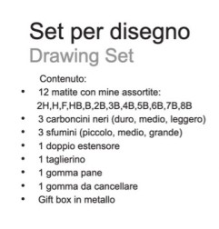 SET DISEGNO ACMELIAE SCATOLA ALLUMINIO -22PZ 44054